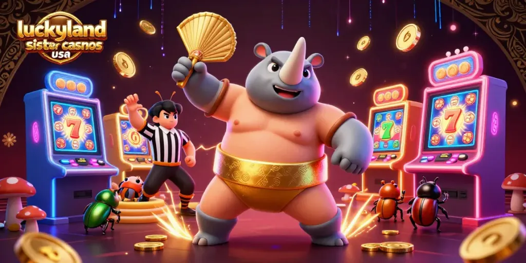Experience vibrant gaming action with luckyland slots sister casinos usa in a colorful 3D casino world