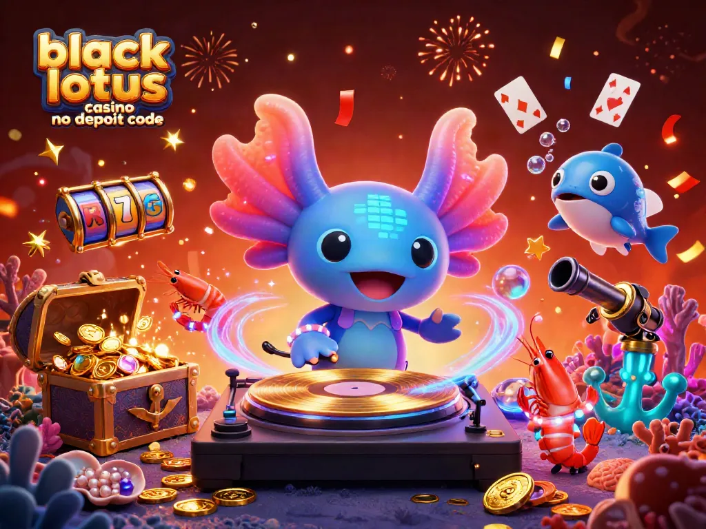 Engage with the exciting black lotus casino no deposit code amidst a vibrant underwater party scene.
