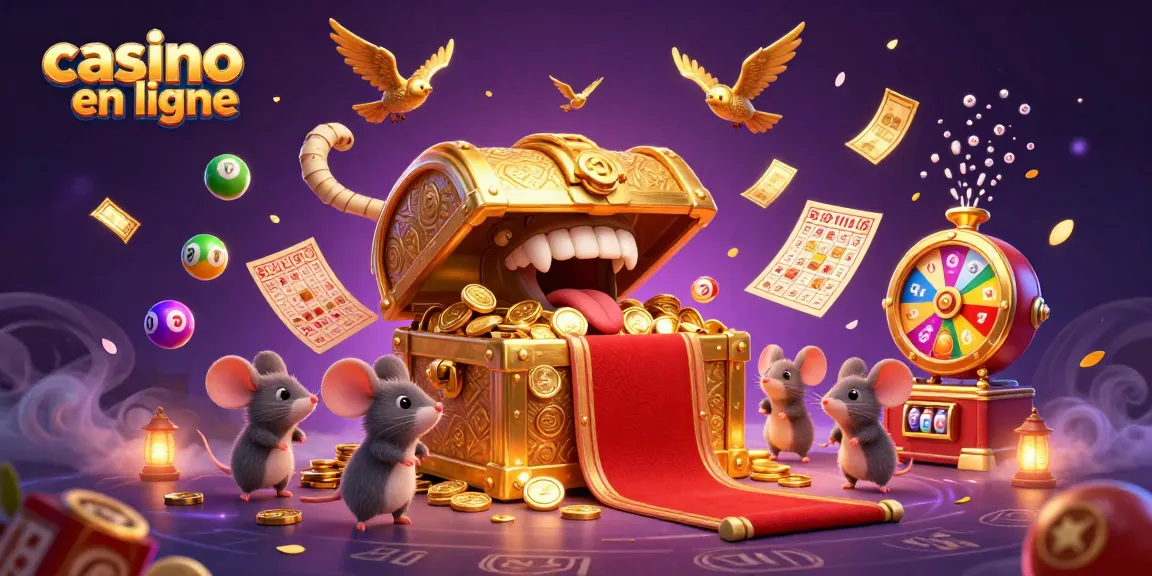 Profitez d'une expérience captivante dans un casino en ligne avec une chasse au trésor animée.