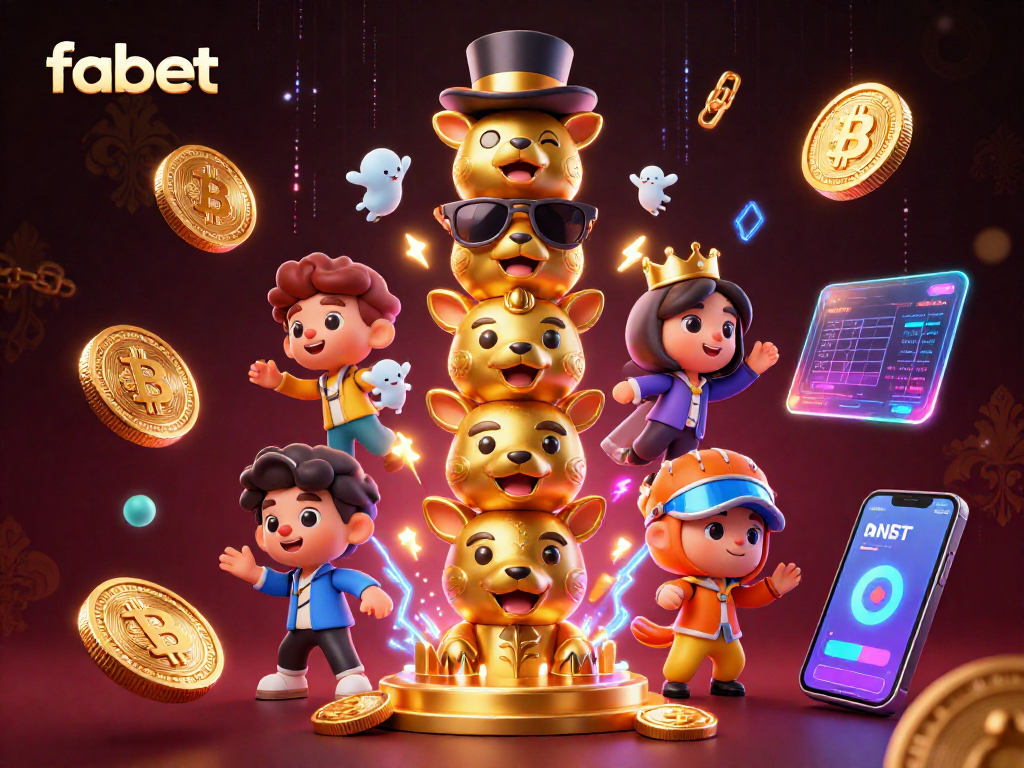 Engage with fabet's thrilling casino experience surrounded by dynamic 3D gaming elements.