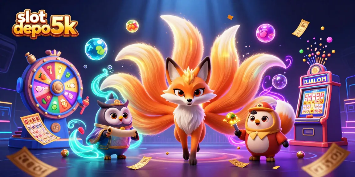 Spin to win at slot depo 5k with massive scatter payouts and colorful gaming elements.