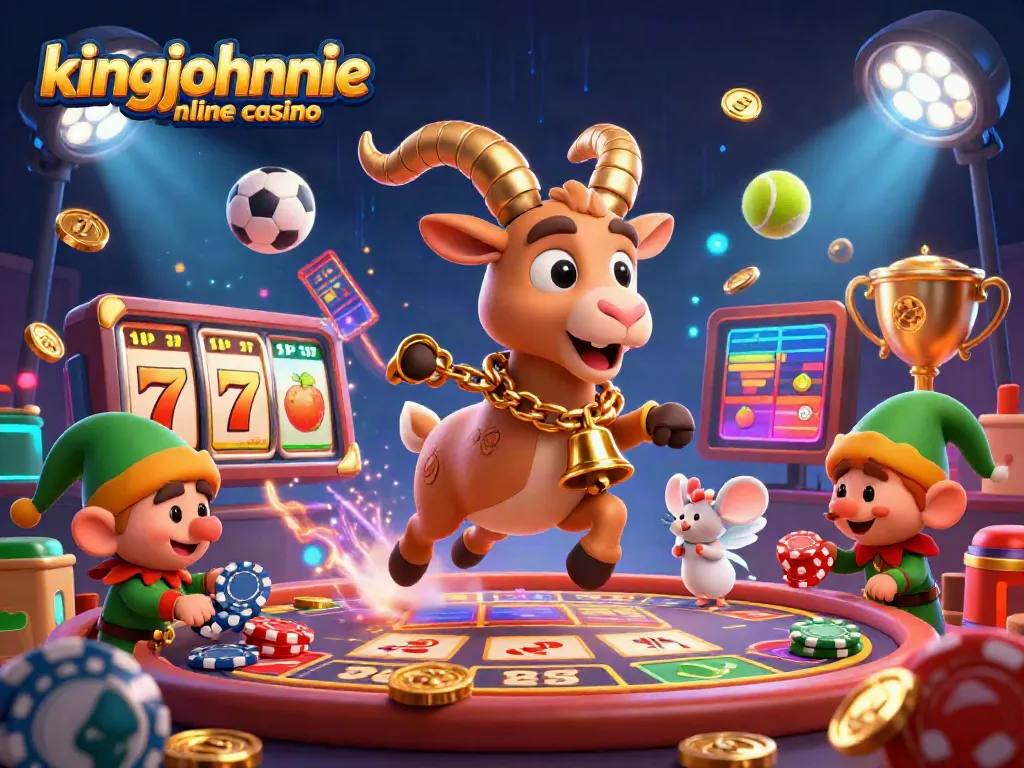 Join the thrill at kingjohnnie online casino, featuring captivating characters in a holiday atmosphere.