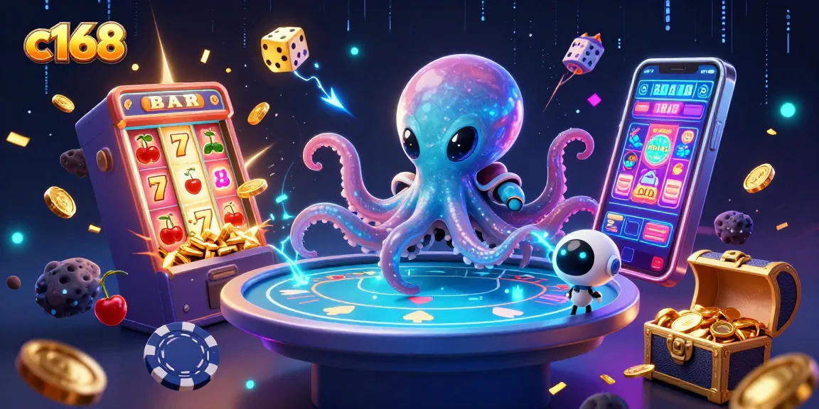 Experience thrilling gameplay with c168's vibrant 3D casino illustration featuring immersive poker action.