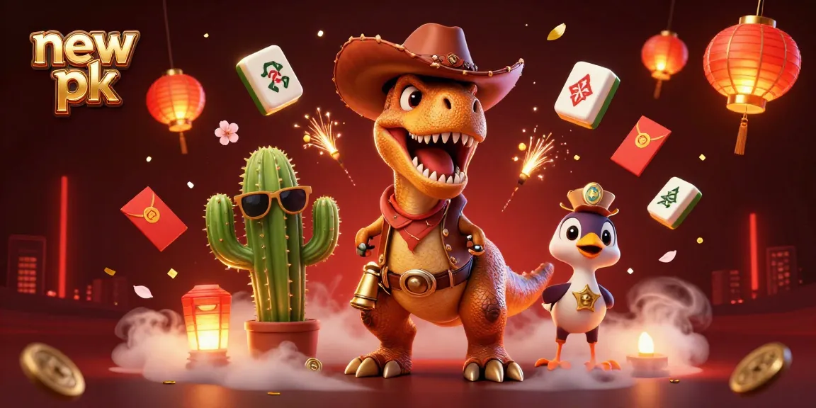 Experience thrilling wins with new pk at the dynamic casino scene featuring vibrant characters.