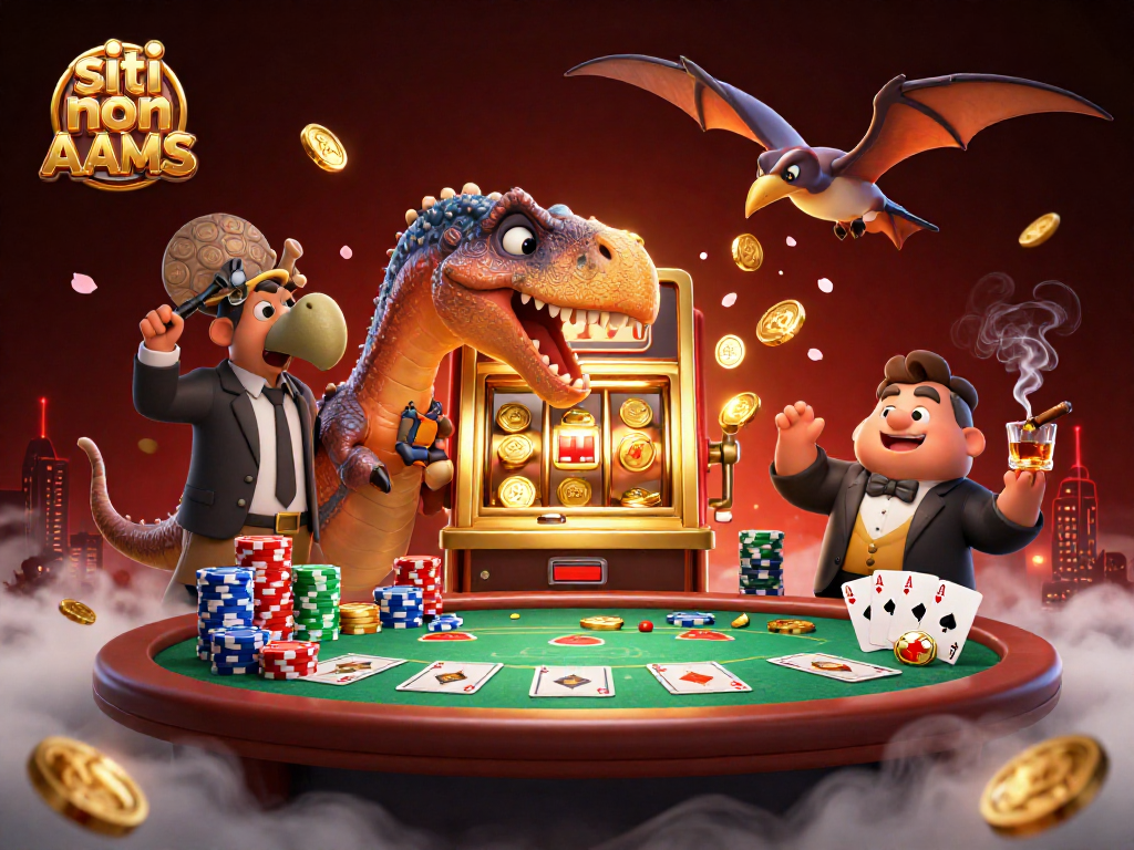 I giocatori dei siti non AAMS stanno affrontando le sfide del jackpot con un pachicefalosauro che fa girare le slot machine.