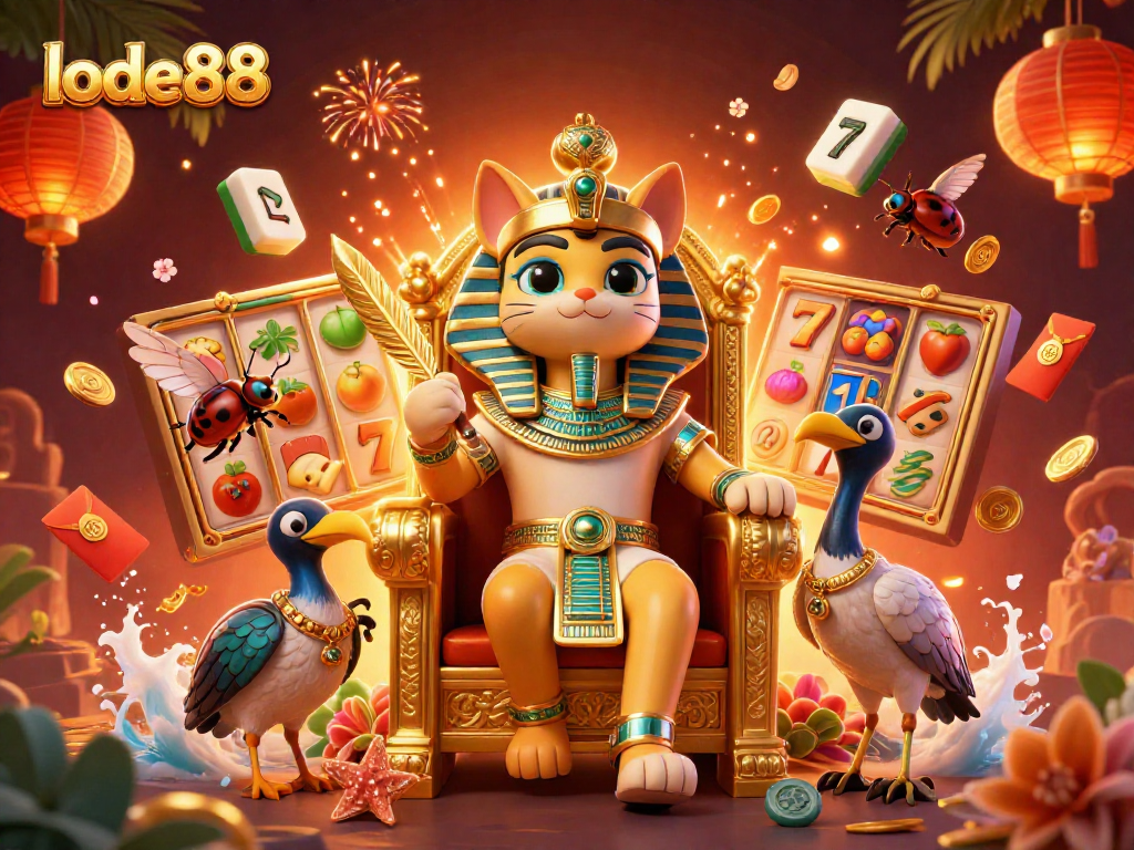 Experience the thrill of lode88 as magical elements collide in a stunning casino scene.